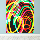 Laden Sie die neueste Neon Patterns Collection her Leinwanddruck (Insitu (Holzboden))