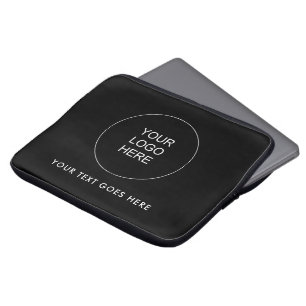 Laden Sie die Vorlage für das Logo Ihres Unternehm Laptopschutzhülle