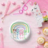 Laden Sie die Zeichnend Kids-Artwork herunter, um Pappteller (Party)
