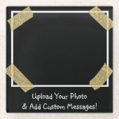 Laden Sie ein Foto hoch und fügen Sie eine benutze Glasuntersetzer (Vorderseite)