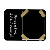 Laden Sie ein Foto hoch und fügen Sie eine benutze Magnet (Horizontal)