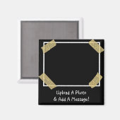 Laden Sie ein Foto hoch und fügen Sie eine benutze Magnet (Vorderseite/Rückseite)