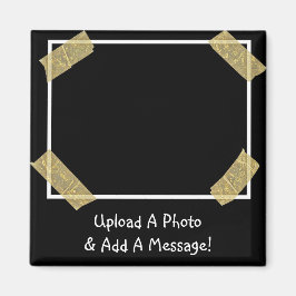 Laden Sie ein Foto hoch und fügen Sie eine benutze Magnet