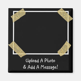 Laden Sie ein Foto hoch und fügen Sie eine benutze Magnet