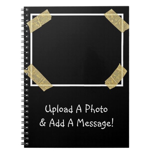 Laden Sie ein Foto hoch und fügen Sie eine benutze Notizblock (Vorderseite)