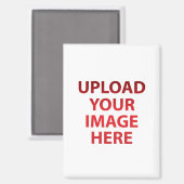 Laden Sie ein Foto Ihrer Lieben hoch Magnet (Vorderseite/Rückseite)