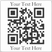 Laden Sie einfach Ihren eigenen QR-Code hoch | Opa Aufkleber (Vorderseite)