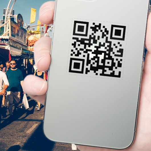 Laden Sie einfach Ihren eigenen QR-Code hoch | tra Aufkleber