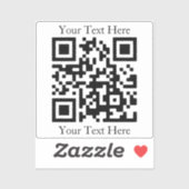 Laden Sie einfach Ihren eigenen QR-Code hoch | tra Aufkleber (Blatt)