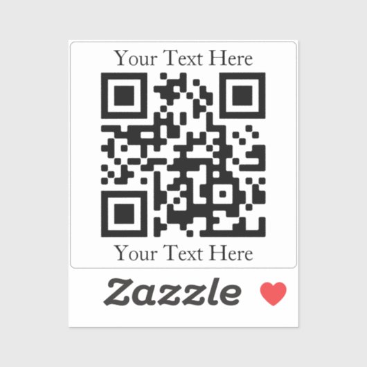 Laden Sie einfach Ihren eigenen QR-Code hoch | tra Aufkleber (Blatt)