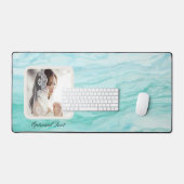 Laden Sie Foto für Marble Effect Matches hoch Schreibtischunterlage (Tastatur & Maus)