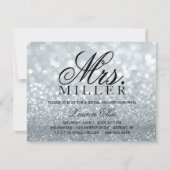 Laden Sie - Glit Fab Frau Brautparty 2 Silv ein Einladung (Vorderseite)