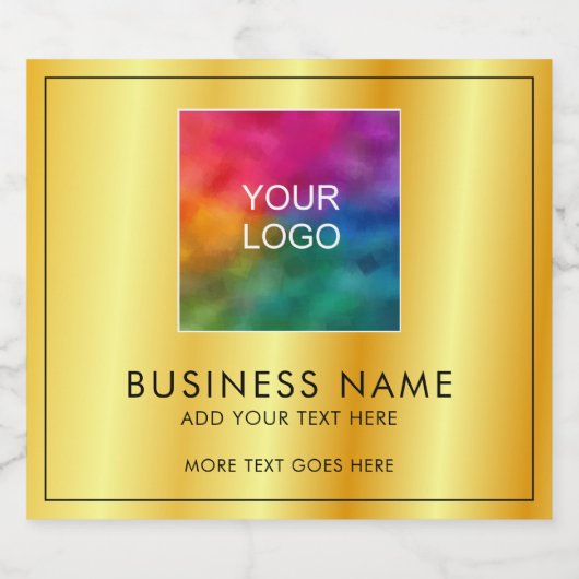 Laden Sie hier das Business-Logo herunter - Modern Bierflaschenetikett (Einzelnes Label)