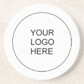 Laden Sie hier das Logo des Unternehmens hoch. Getränkeuntersetzer (Vorne)