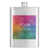 Laden Sie hier das Logo Ihres Unternehmens hoch. Flachmann (Vorderseite)