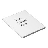 Laden Sie hier Ihr eigenes Bild hoch Notizblock (angewinkelt)