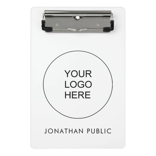 Laden Sie hier Ihr eigenes Firmenlogo hoch Mini Klemmbrett (Vorderseite)