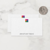 Laden Sie hier Ihr eigenes Firmenlogo hoch Mitteilungskarte (Vorderseite/Rückseite Beispiel)