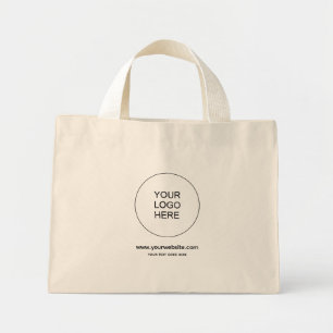 Laden Sie hier Ihr Firmenlogo hoch Website-Adresse Mini Stoffbeutel