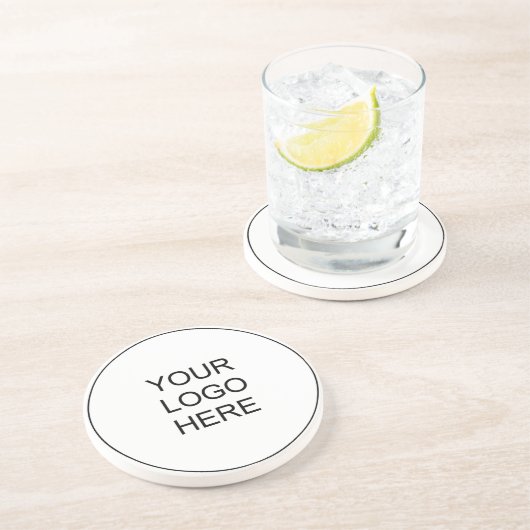 Laden Sie hier Ihre Firmenlogos benutzerdefiniert  Getränkeuntersetzer (Seite)