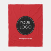 Laden Sie Ihr benutzerdefiniertes Firmenlogo auf H Fleecedecke (Vorderseite)