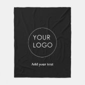 Laden Sie Ihr benutzerdefiniertes Firmenlogo in mo Fleecedecke (Vorderseite)