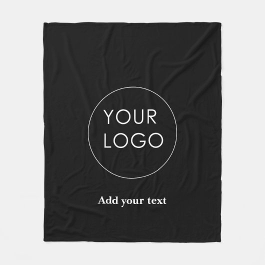 Laden Sie Ihr benutzerdefiniertes Firmenlogo in mo Fleecedecke (Vorderseite)