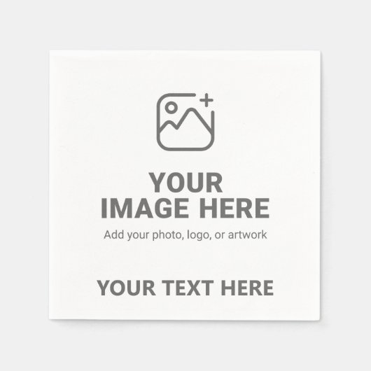 Laden Sie Ihr Bild und Text hoch Serviette (Vorderseite)
