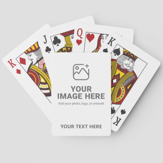 Laden Sie Ihr Bild und Text hoch Spielkarten (Rückseite)