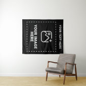 Laden Sie Ihr Bild und Text hoch Wandteppich (Beispiel (Horizontal))