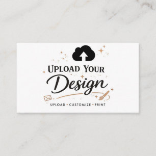Laden Sie Ihr Design-Branding hoch  Visitenkarte