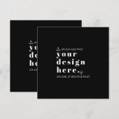 Laden Sie Ihr Design Square hoch Feiertagskarte (Vorne/Hinten)