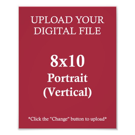 Laden Sie Ihr eigenes 8 x 10-Design hoch ・ Foto dr (Vorne)