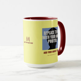 Laden Sie Ihr eigenes Bild hoch, erstellen Sie Fot Tasse