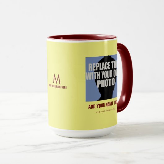 Laden Sie Ihr eigenes Bild hoch, erstellen Sie Fot Tasse (VorderseiteRechts)