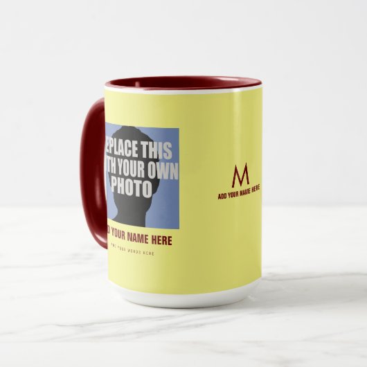 Laden Sie Ihr eigenes Bild hoch, erstellen Sie Fot Tasse (Vorderseite Links)