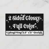 Laden Sie Ihr eigenes Design auf der 2-Seite hoch Visitenkarte (Rückseite)