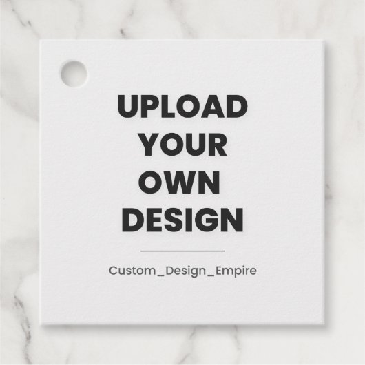 Laden Sie Ihr eigenes Design hier hoch | Benutzerd Geschenkanhänger (Vorderseite)