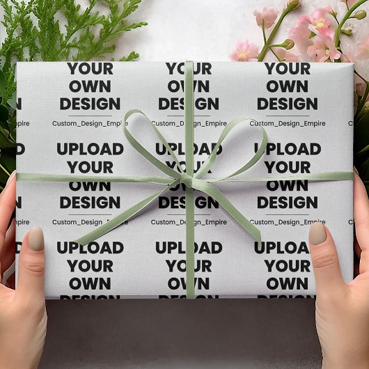 Laden Sie Ihr eigenes Design hier hoch | Benutzerd Geschenkpapier