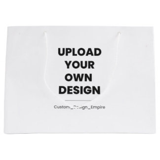Laden Sie Ihr eigenes Design hier hoch | Benutzerd Große Geschenktüte