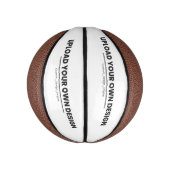 Laden Sie Ihr eigenes Design hier hoch | Benutzerd Mini Basketball (Vertikal)