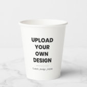 Laden Sie Ihr eigenes Design hier hoch | Benutzerd Pappbecher (Vorderseite)