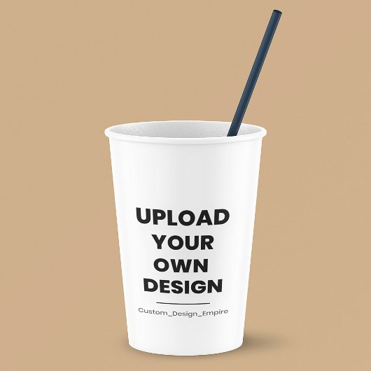 Laden Sie Ihr eigenes Design hier hoch | Benutzerd Pappbecher