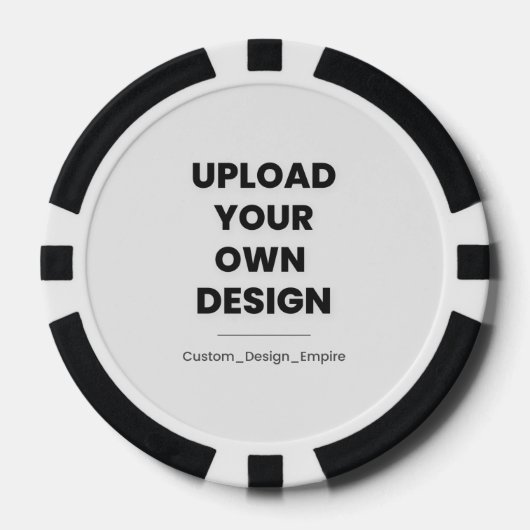 Laden Sie Ihr eigenes Design hier hoch | Benutzerd Pokerchips (Vorderseite)