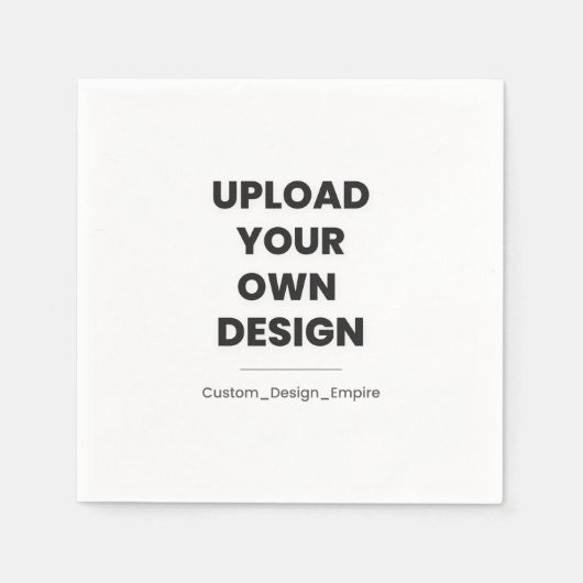 Laden Sie Ihr eigenes Design hier hoch | Benutzerd Serviette (Vorderseite)