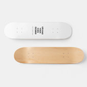 Laden Sie Ihr eigenes Design hier hoch | Benutzerd Skateboard (Horizontal)
