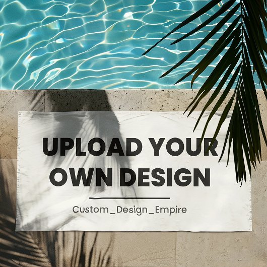 Laden Sie Ihr eigenes Design hier hoch | Benutzerd Strandtuch