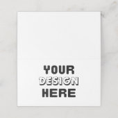 Laden Sie Ihr eigenes Design hier hoch Platzkarte (Außenseite Aufgefaltet)