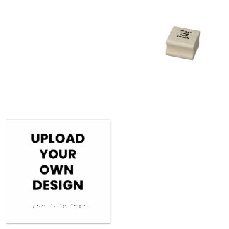 Laden Sie Ihr eigenes Design hier hoch | Schwarz & Gummistempel