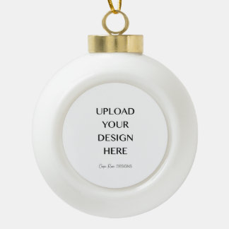 Laden Sie Ihr eigenes Design hoch Keramik Kugel-Ornament